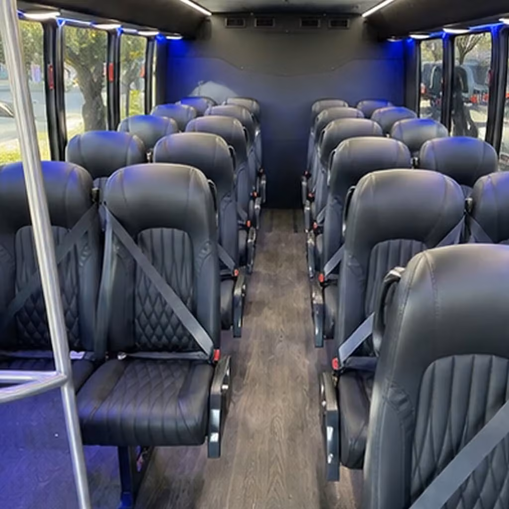 25 passenger minibus inside