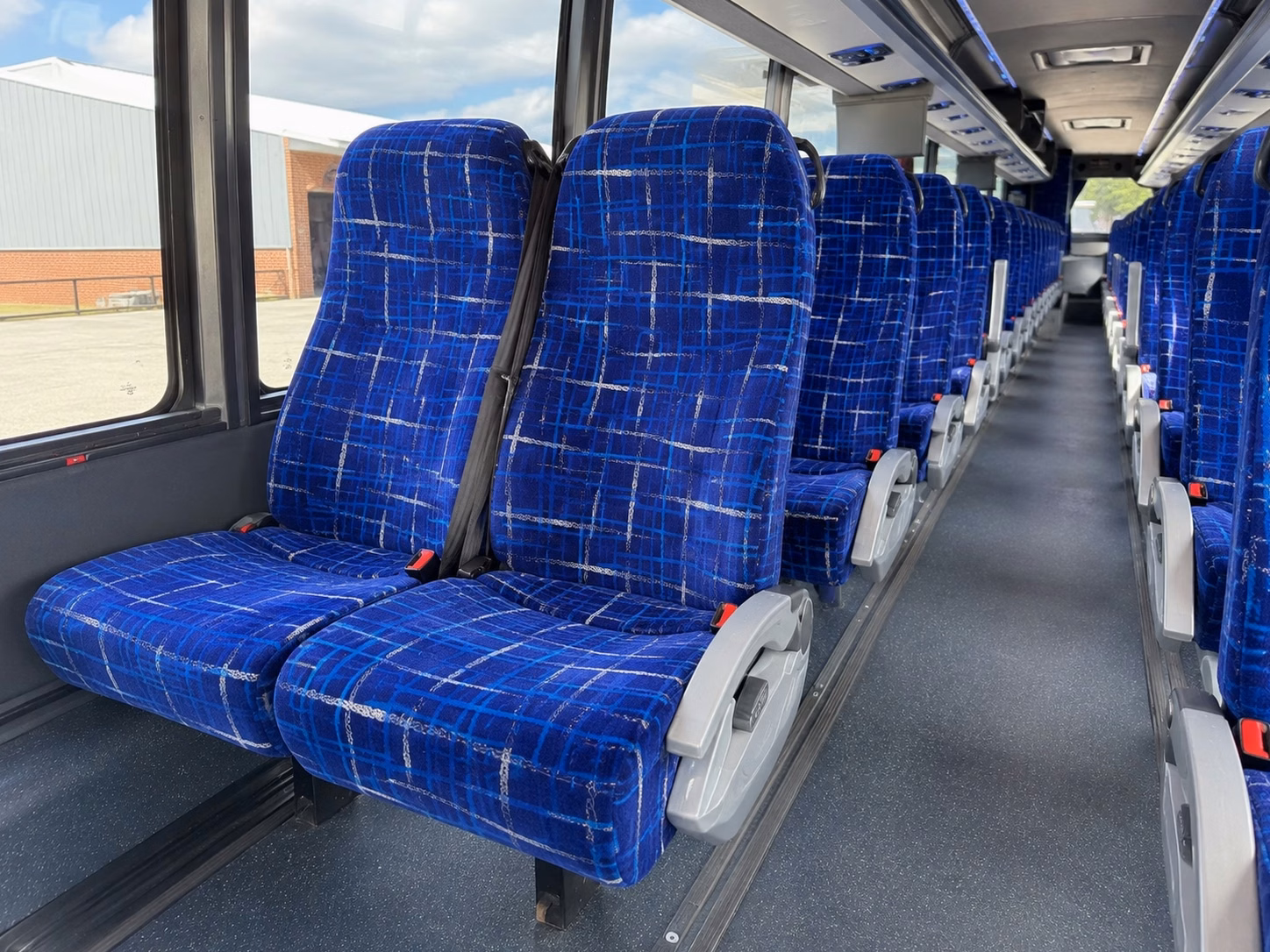 56 passenger charter bus interior