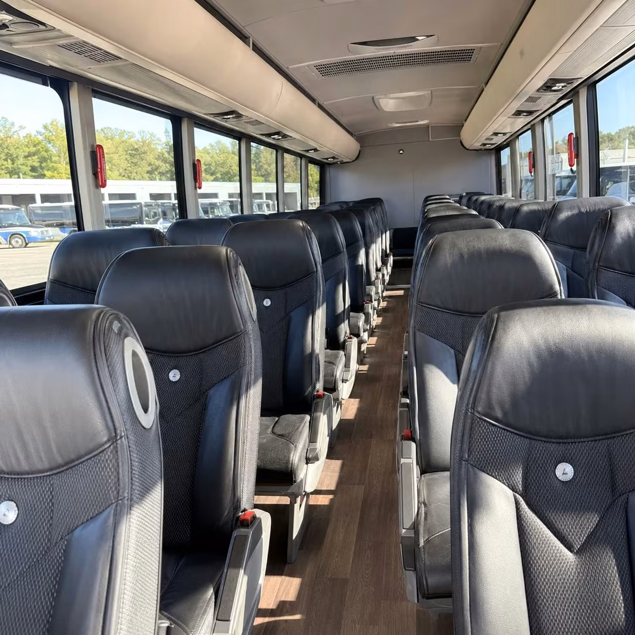 redmond charter bus interior