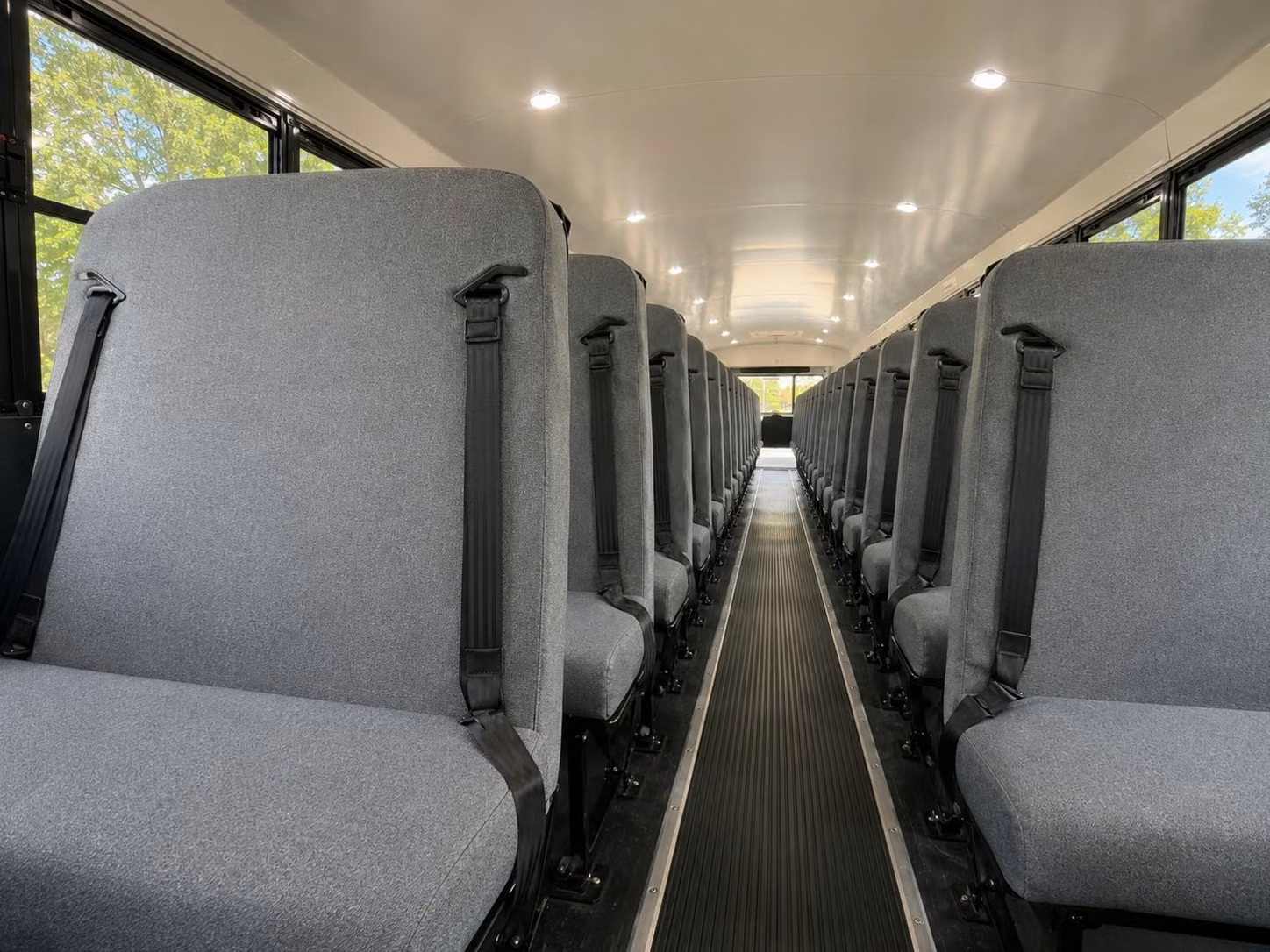 school bus inside